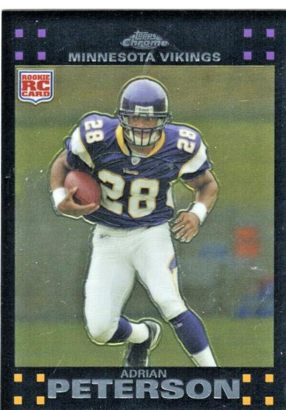 Adrian Peterson, 2007 Topps Chrome Football