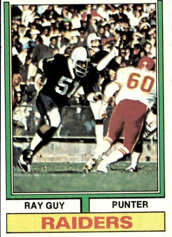 Ray Guy, 1974 Topps Football