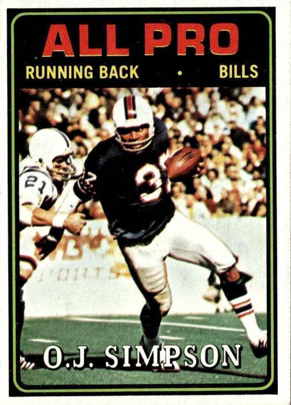 O.J. Simpson, 1974 Topps Football