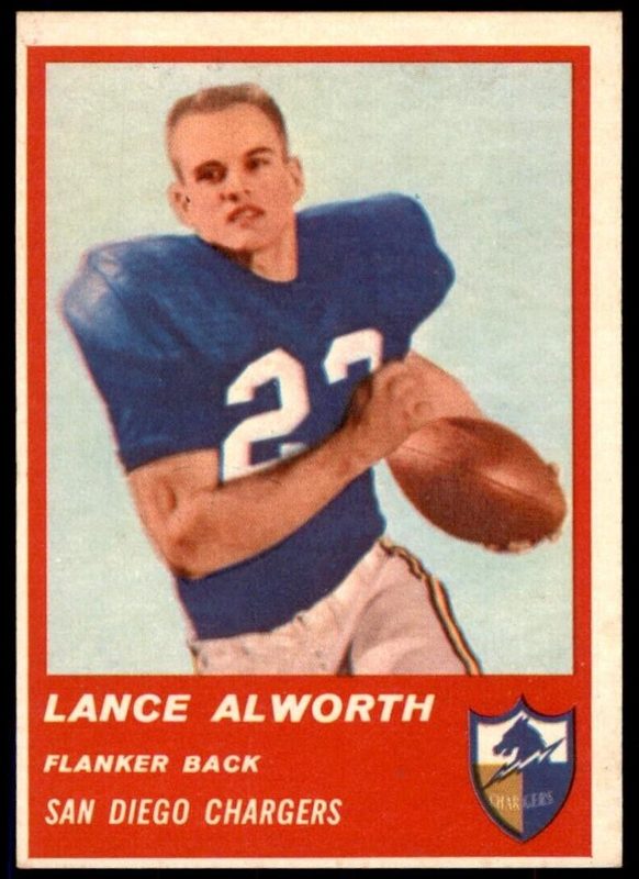 Lance Alworth, 1963 Fleer Football