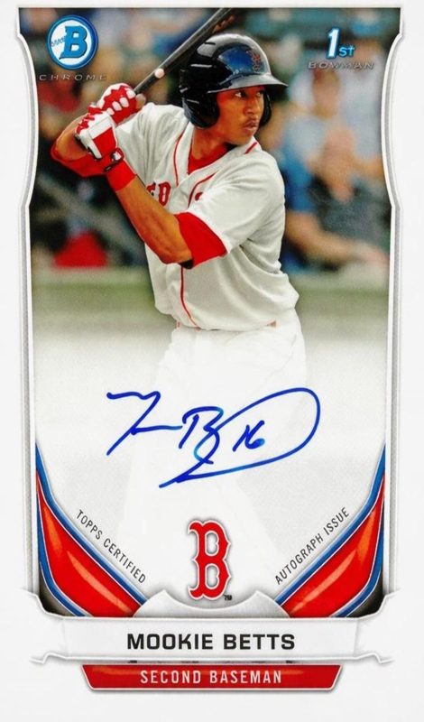 Mookie Betts, 2014 Bowman Chrome Prospects Baseball