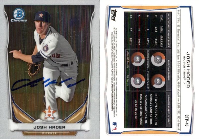 Josh Hader, 2014 Bowman Chrome Prospects Baseball