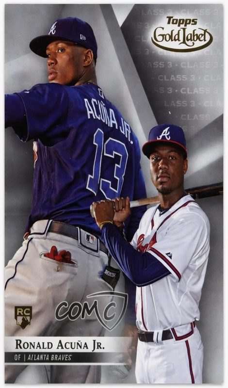Ronald Acuna Jr., 2018 Topps Gold Label Baseball