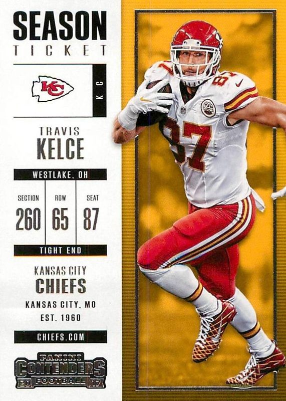 Travis Kelce, 2017 Panini Contenders Football