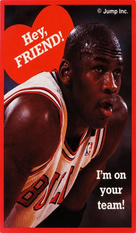 Michael Jordan, 1989 Cleo Michael Jordan Valentines Basketball