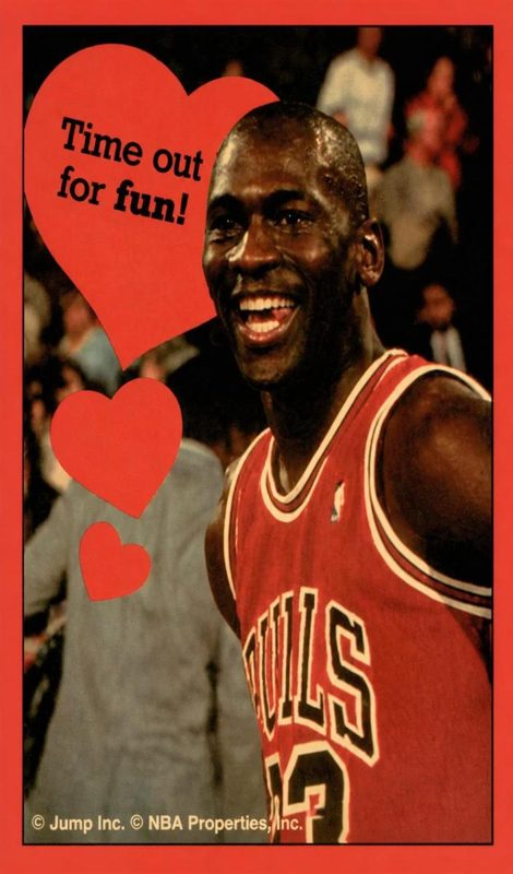 Michael Jordan, 1991 Cleo Michael Jordan Valentines Basketball