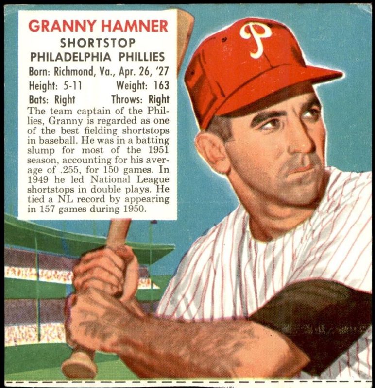 Granny Hamner, 1952 Red Man Tobacco Baseball