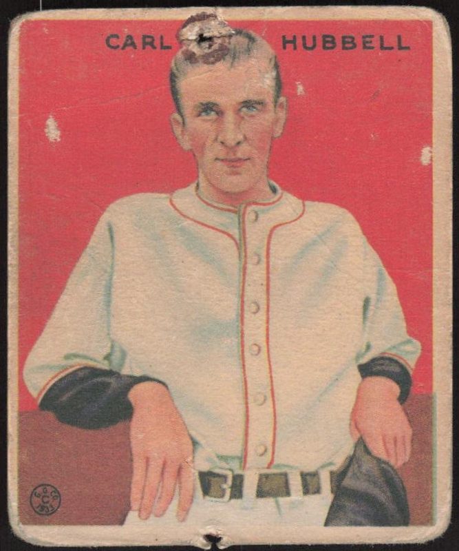 Carl Hubbell, 1933 R319 Goudey Baseball