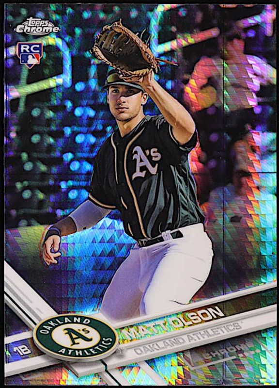 Matt Olson, 2017 Topps Chrome Baseball