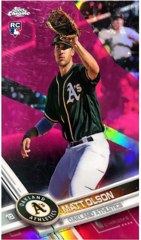 Matt Olson, 2017 Topps Chrome Baseball