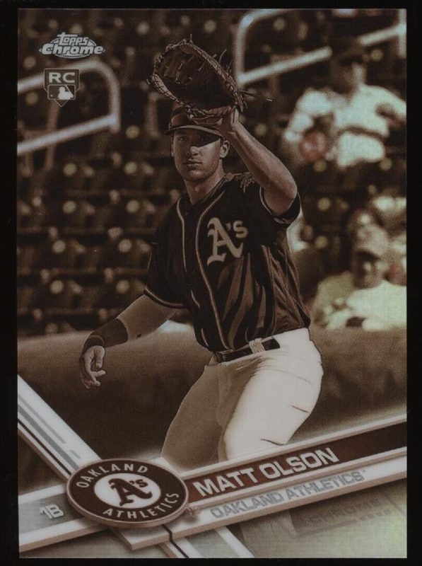 Matt Olson, 2017 Topps Chrome Baseball