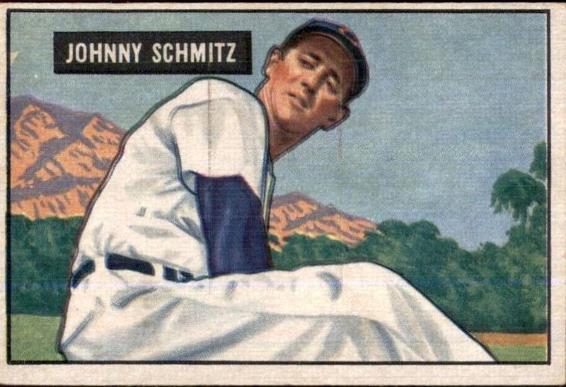 Johnny Schmitz, 1951 Bowman Baseball
