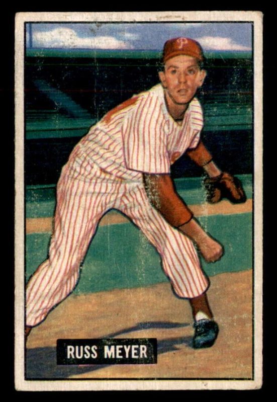 Russ Meyer, 1951 Bowman Baseball