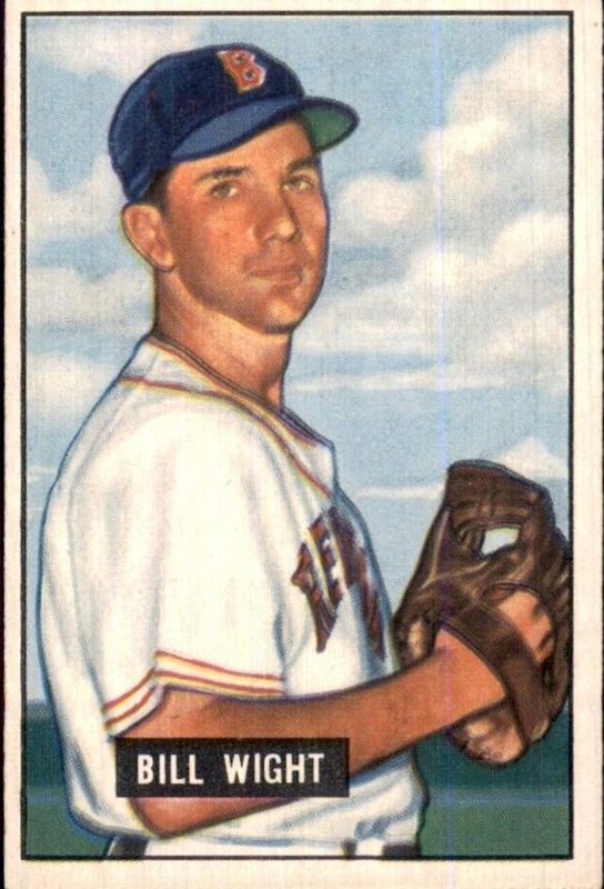 Bill Wight, 1951 Bowman Baseball