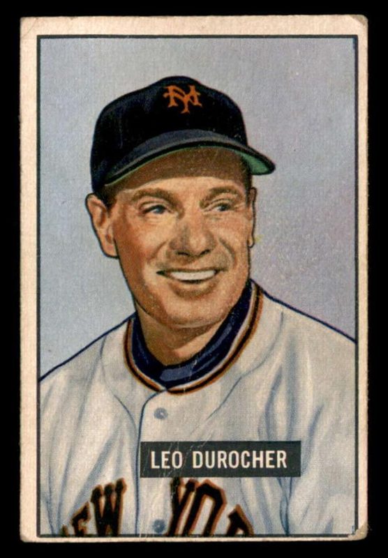 Leo Durocher, 1951 Bowman Baseball