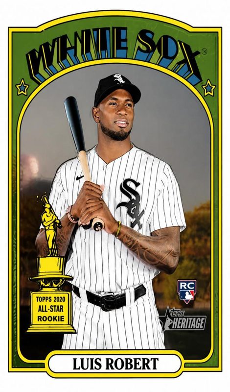 Luis Robert, 2021 Topps Heritage Chrome Baseball