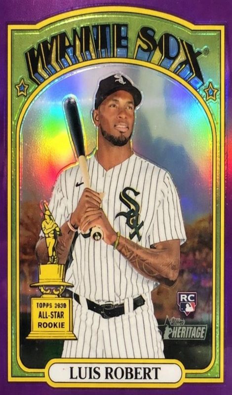 Luis Robert, 2021 Topps Heritage Chrome Baseball