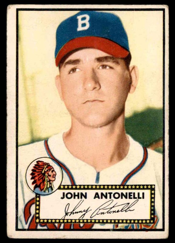 Johnny Antonelli, 1952 Topps Baseball