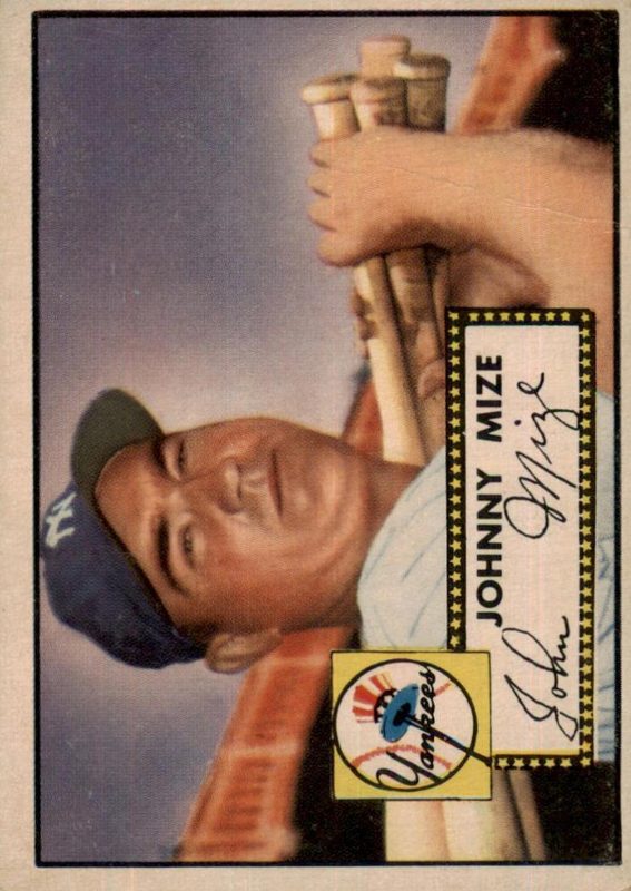 Johnny Mize, 1952 Topps Baseball