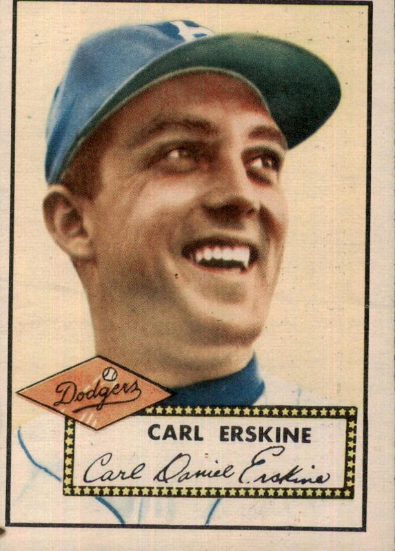 Carl Erskine, 1952 Topps Baseball