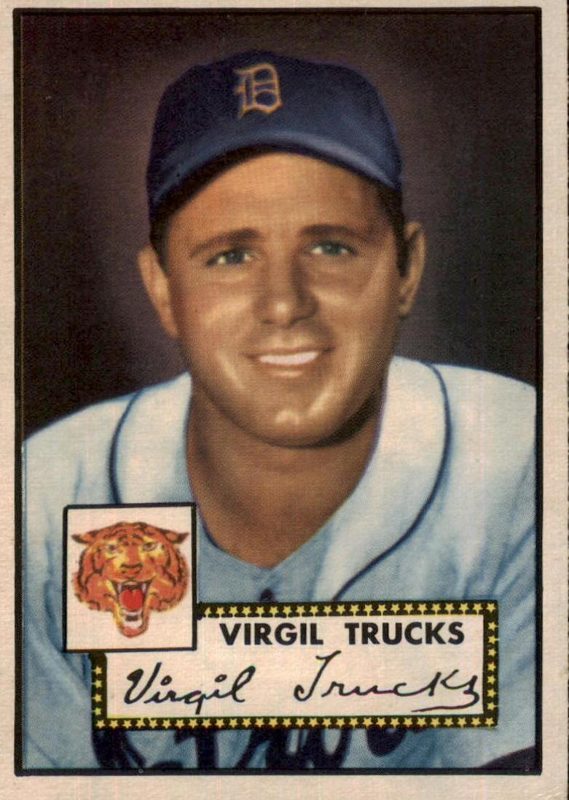 Virgil Trucks, 1952 Topps Baseball