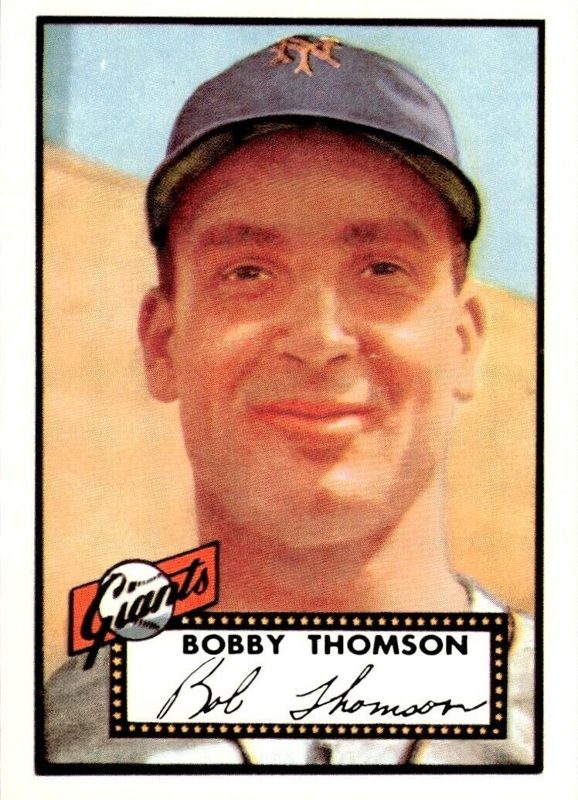 Bobby Thomson, 1952 Topps Baseball