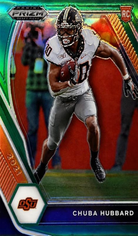 Chuba Hubbard, 2021 Panini Prizm Draft Picks Football
