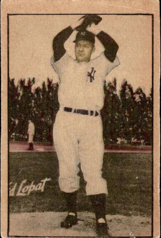 Ed Lopat, 1952 Berk Ross Baseball