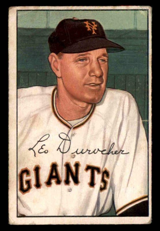 Leo Durocher, 1952 Bowman Baseball