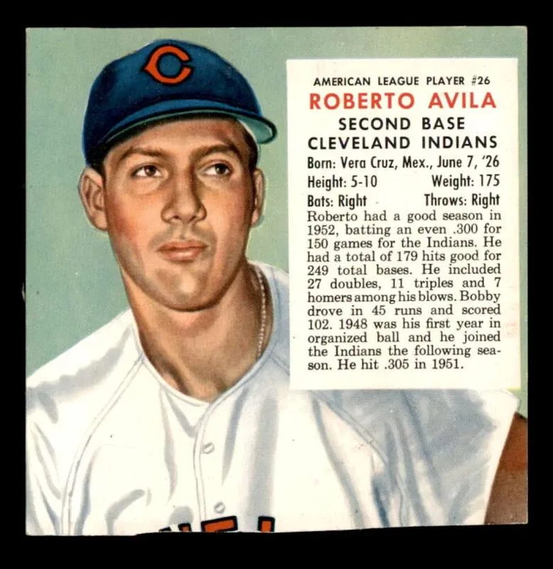 Bobby Avila, 1953 Red Man Tobacco Baseball