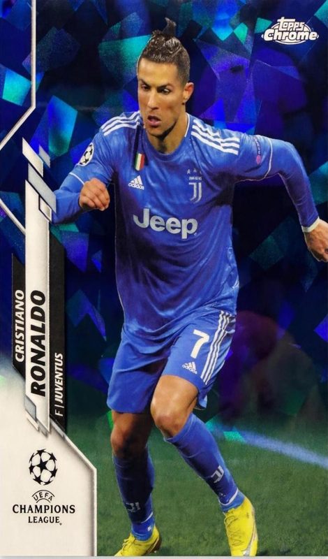 Cristiano Ronaldo, 2019 Topps Chrome Sapphire UEFA Champions League Soccer