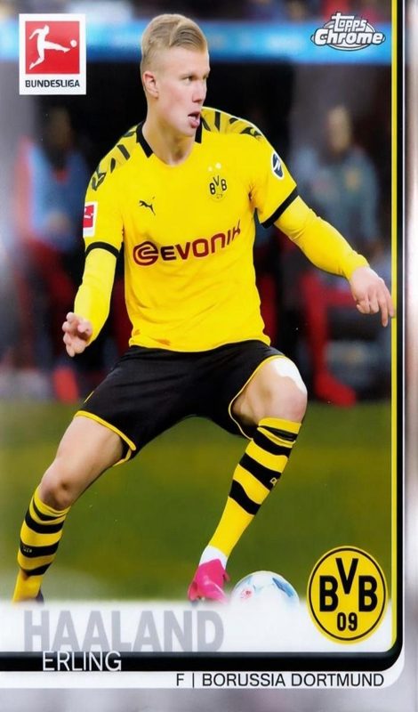 Erling Haaland, 2019 Topps Chrome Bundesliga Soccer