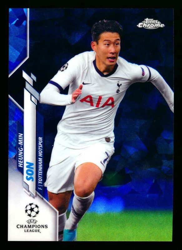 Heung-Min Son, 2019 Topps Chrome Sapphire UEFA Champions League Soccer