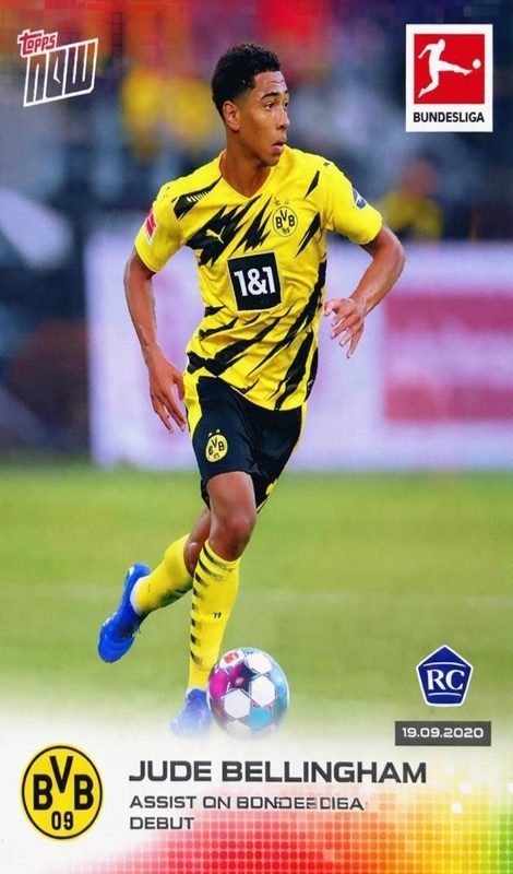 Jude Bellingham, 2020 Topps Now Bundesliga Soccer