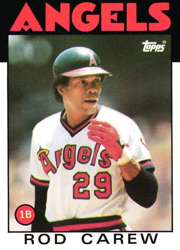 Rod Carew, 1986 Topps Baseball