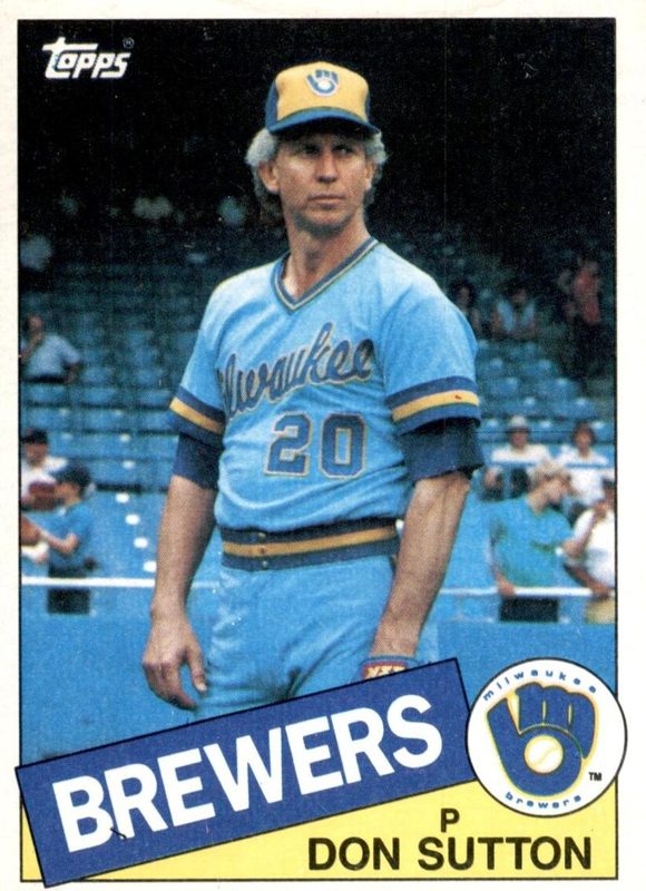 Don Sutton, 1985 Topps Baseball