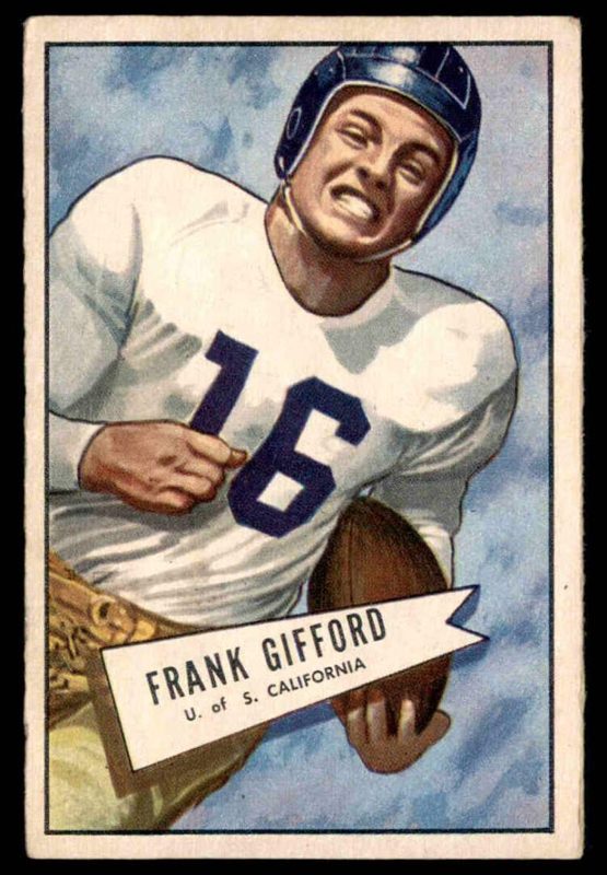 Frank Gifford, 1952 Bowman Large Football