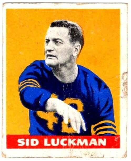 Sid Luckman, 1948 Leaf Football