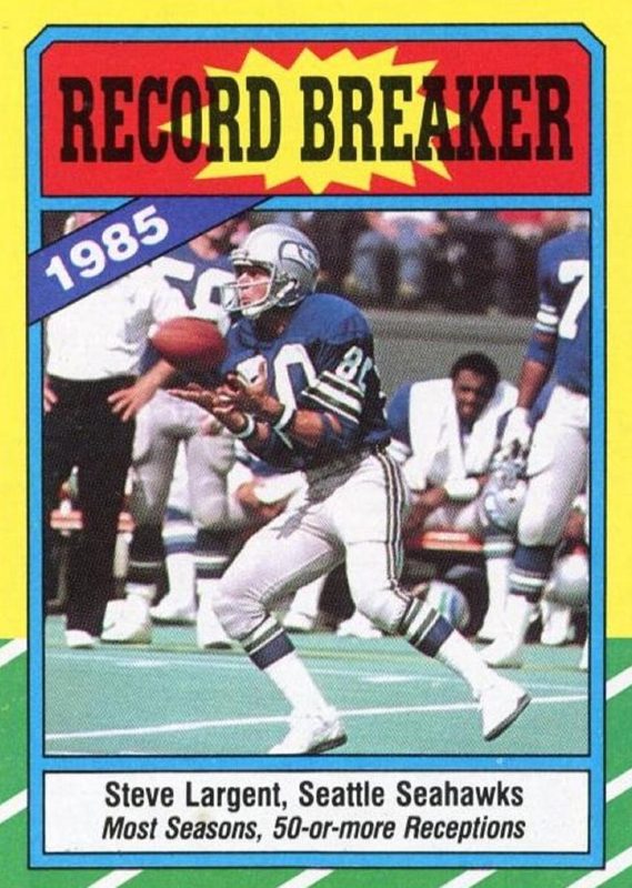 Steve Largent, 1986 Topps Football