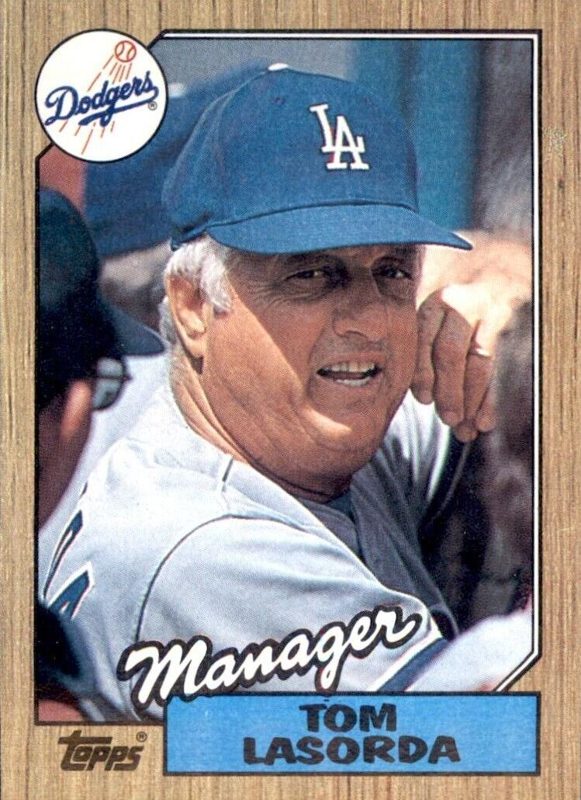 Tom Lasorda, 1987 Topps Baseball