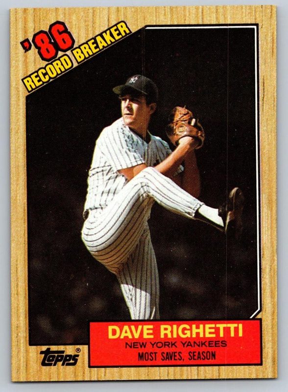 Dave Righetti, 1987 Topps Baseball