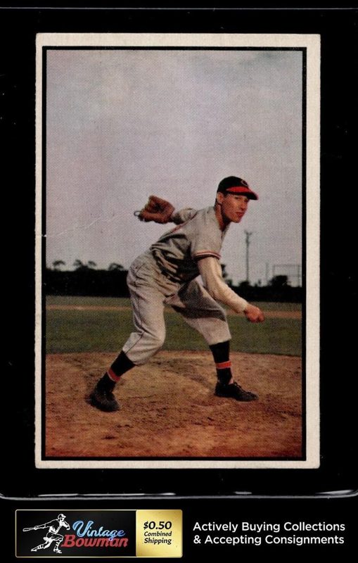 Bob Feller, 1953 Bowman Color Baseball