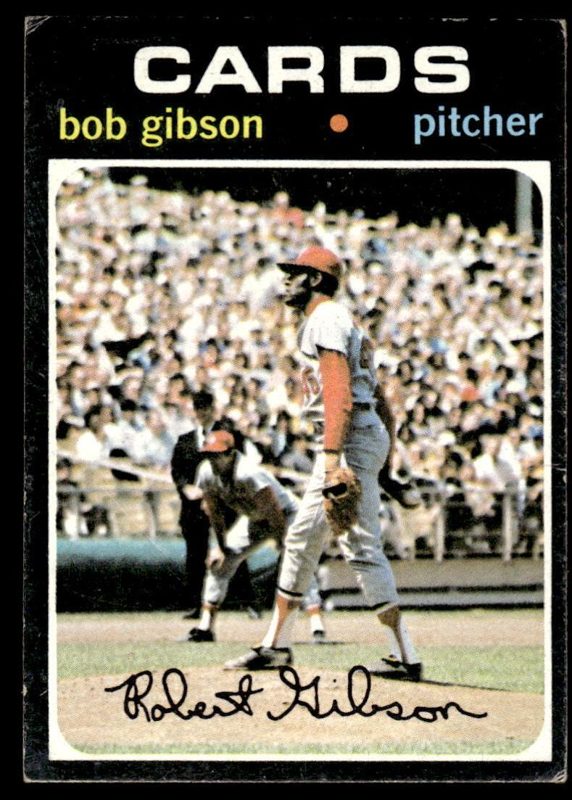 Bob Gibson, 1971 Topps Baseball