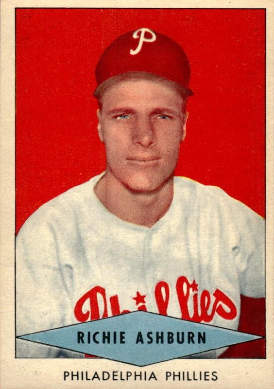Richie Ashburn, 1954 Red Heart Dog Food Baseball