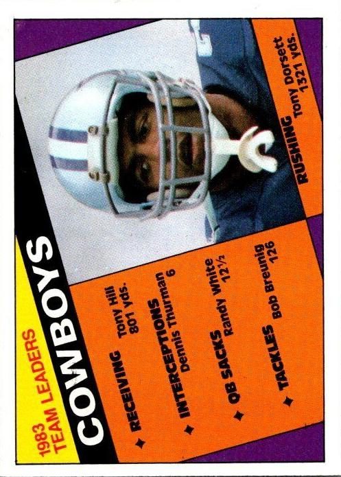 Tony Dorsett, 1984 Topps Football