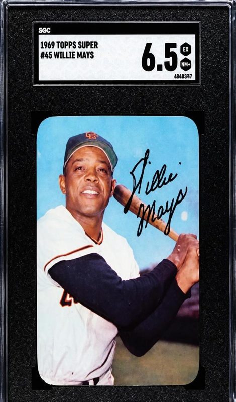 Willie Mays, 1969 Topps Super Baseball