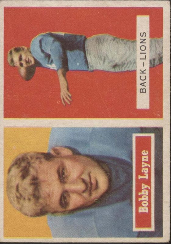 Bobby Layne, 1957 Topps Football