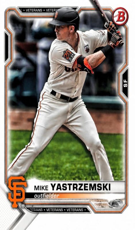 Mike Yastrzemski, 2021 Bowman Baseball