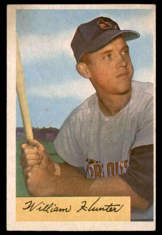 Billy Hunter, 1954 Bowman Baseball