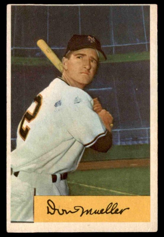 Don Mueller, 1954 Bowman Baseball